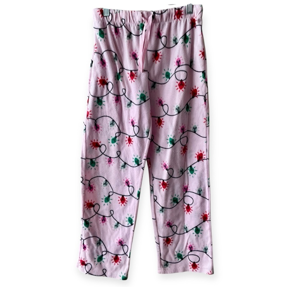 Holiday Time Kids Pajama Bottoms - Pink lights